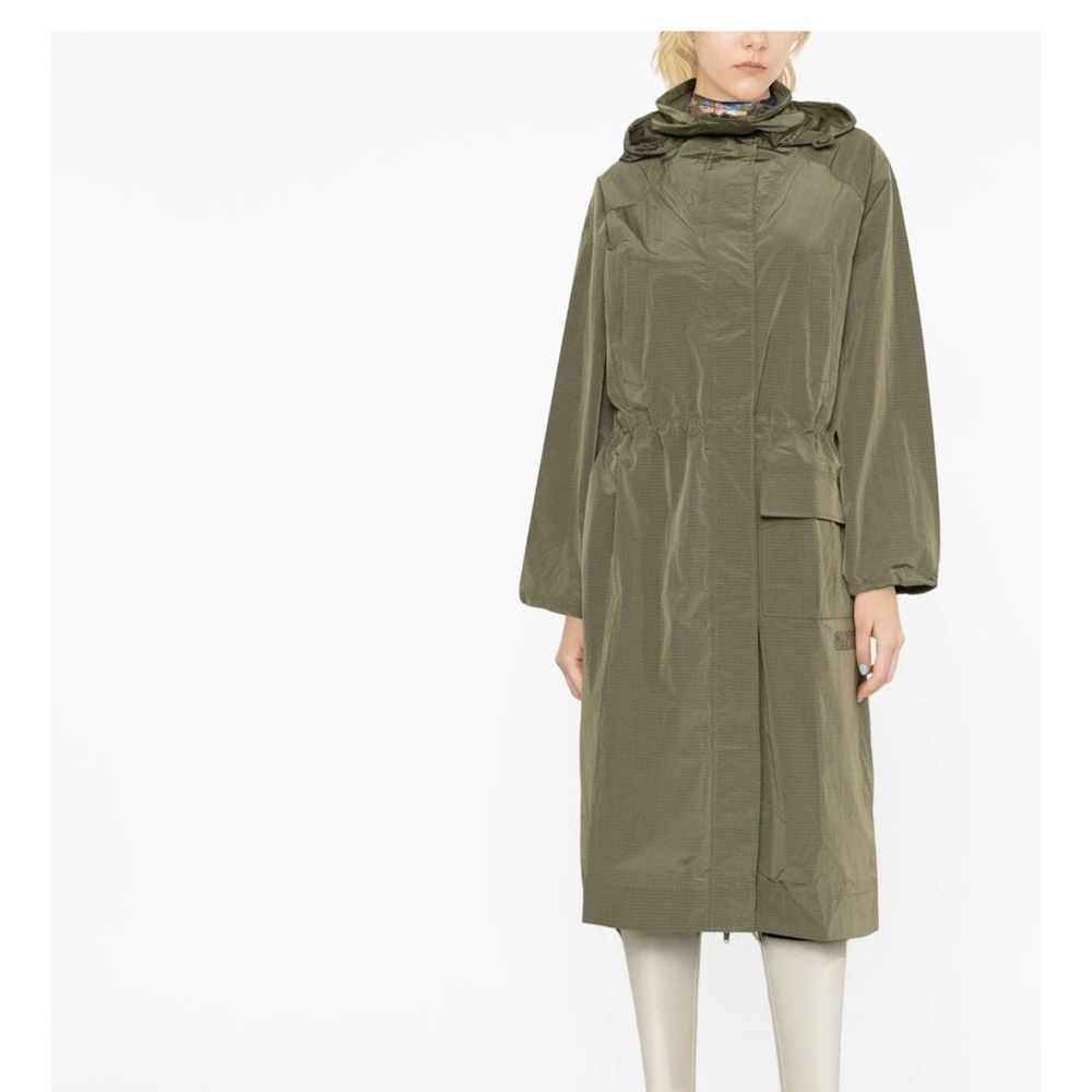 Recycled/Conscious GANNI Software hooded coat/rain jacket